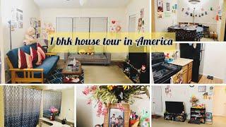 1 bhk House Tour | My Home Tour In America | Indian NRI Rented Apartment Tour | Indian NRI Home Tour