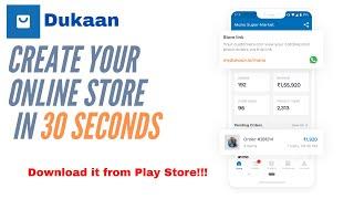 How to Create your Online Store in 30 seconds? | MyDukaan | Absolutely Free