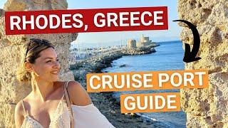 Rhodes Greece Cruise Port Guide | 10 Best Things to Do in Rhodes Town (4K)