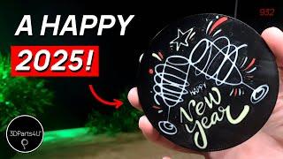  Happy New Year 3D Print - Bambu Studio Tutorial - Bambu Lab A1 Mini