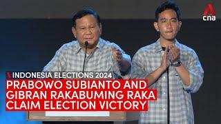 Prabowo claims Indonesian presidential election victory; Gibran attributes it to youth vote