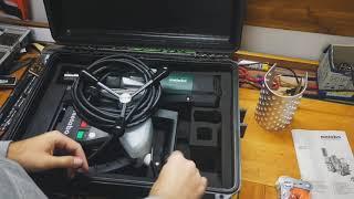 Unpacking / unboxing magnetic core drill Metabo MAG 50 600636500