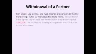 Withdrawal of a Partner