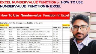 How to convert a text string into a number In Excel | NUMBERVALUE Function Explained With Examples
