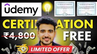 Get 17+ Udemy Courses FREE + Certificates! | For Students, Graduates & Working | No Payment Required