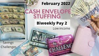 CASH ENVELOPE STUFFING + SINKING FUNDS | FEBRUARY 2022 |  CASH BINDER | APINKECLOTHLIFE