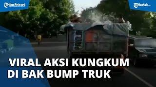 Viral Video Aksi Berendam di Bak Truk yang Melewati Jalan Raya Sragen, 11 Orang Ditangkap Polisi