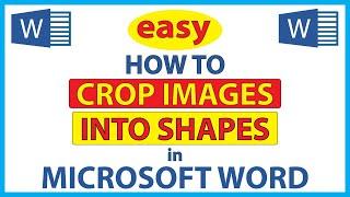 Microsoft Word: How To Crop An Image Into A Shape In Word | 365 | *2023*