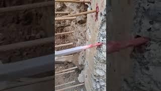 Chemical grouting for anchoring of rebars in RCC structures.