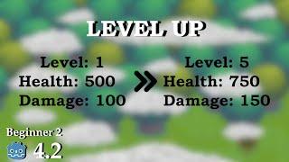 Get level up and improve player stats - Learn Godot 4 - no talking