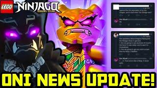 A Whole Bunch of Oni News for Ninjago's Future!  Ninjago Dragons Rising Future News!