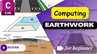 calculate earthwork (cut and fill) in civil 3d