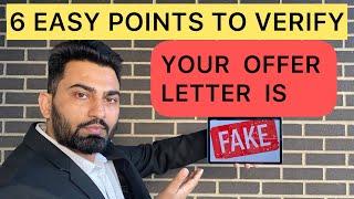 Is my job offer letter fake - 6 easy tips to find out