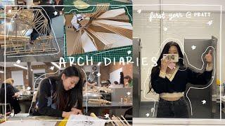 vlog #50 | architecture diaries | a week in my life as a first year student at pratt 