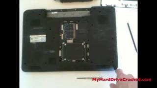 Dell Inspiron N7010 Laptop Hard Drive Removal