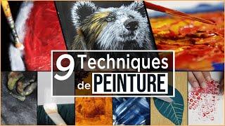 9 techniques de peinture acrylique