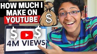 How Much YouTube Paid Me for 4M Views | Crazy YouTube Earnings Revealed!