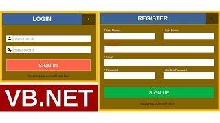 VB.Net - How To Create Login And Register Form With MySQL DataBase In VB.Net