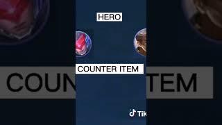 ML Hero Counter with Items #mlbb #ml #mobilelegend #mobilelegendstipsandtricks #mlbbcreatorcamp