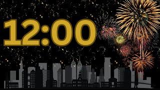 12 Minute New Year’s Eve Countdown Timer  | Auld Lang Syne Alarm (No Music)