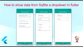 How to show data from Sqflite in a dropdown | populate data from sqflite | flutter app development