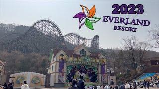 Everland South Korea  2023 - All Rides | 에버랜드 리조트 2023