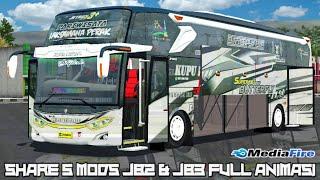 SHARE 5 MODS BUS JB2 & JB3 FULL ANIMASI TERBARU | MOD BUSSID TERBARU | BUS SIMULATOR INDONESIA