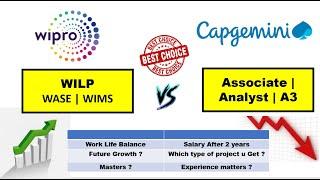 Wipro or Capgemini | Wipro WILP vs Capgemini Analyst |Which is best #capgemini #wipro #wilp #analyst