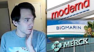 Moderna - Short. | Martin Shkreli Cross-Analyses BMRN - Biomarin, MRK - Merck&Co. using  Gödel