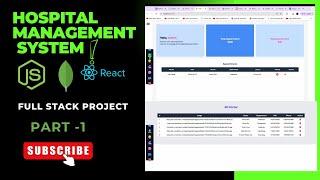 Build a Full Stack Hospital Management System with React, Node, MongoDB, Express || Part ONE 