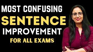 Most Confusing Sentence Improvement For all Exams || English Grammar Tricks || English With Rani Mam