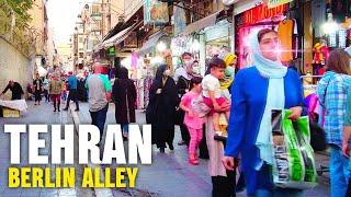 IRAN - Evening Walk in Berlin Alley in Tehran City 2022 | Tehran Summer Walking Tour