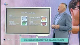 Stirile Kanal D - Dr. Andrei Filip, despre ochelarii de soare, necesari pentru ochi!