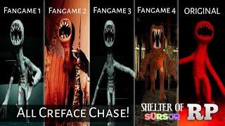 Shelter Of Sursur RP - ALL CREFACE CHASES FANGAME VS ORIGINAL