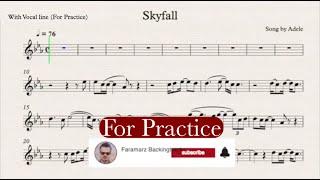 Skyfall - adele - With Vocal line for practice