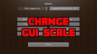 How To Change GUI Scale In Minecraft! - How To Make GUI Scale Smaller/Larger In Minecraft!