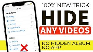 how to Hide Videos on iPhone Without APP & HIDDEN ALBUM