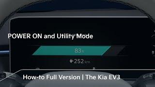 POWER ON and Utility Mode | The Kia EV3