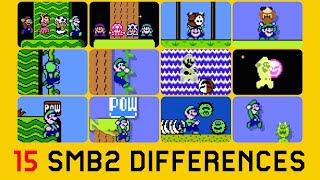 15 Differences Between Super Mario Bros. 2 and SMB2 Mushroom in Super Mario Maker 2