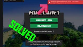 How To Fix Minecraft Something Went Wrong In The Login Minecraft Launch Sign-in Error Solved