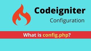 Config.php - Codeigniter 3 Tutorial