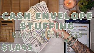 $1,045 Cash Envelope Stuffing + NEW ENVELOPES | Sinking Funds & Savings | 23 Year Old Budgets