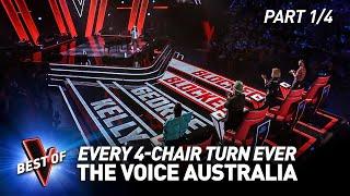Every 4-CHAIR TURN Blind Audition on The Voice Australia | Part 1/4