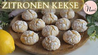 Die BESTEN Zitronen Kekse / lemon cookies / limonlu çatlak kurabiye / byNeri