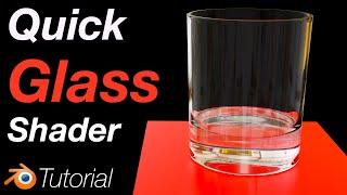 [4.1] Blender Tutorial: Realistic Glass in 1 minute