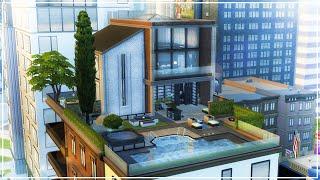 Modern Penthouse | loft style | NoCC | The Sims 4 Speed Build (Stop Motion)