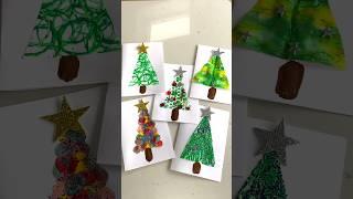 5 Christmas Card Ideas for Kids! Christmas Art for Kids.  #learningthroughplay #artforkids