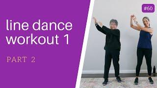 Easy Line Dance Workout 1: Part 2 | Seniors, beginners