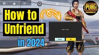 How to Unfriend in Pubg Mobile 2024