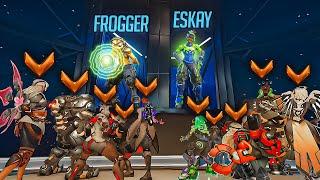 2 BUFFED Top 500 Lucios vs *10* Bronze Players - Who wins?! (ft. Eskay & Frogger)